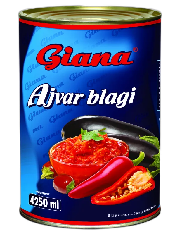 Ajvar mild 4200g, Giana