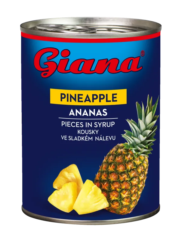 Ananas komadi 565/340g, Giana
