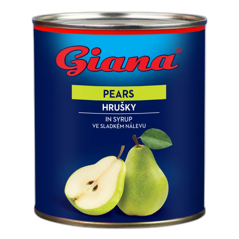 Kruške polovice 820/460g, Giana