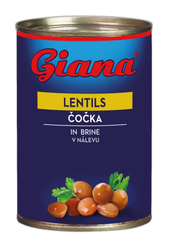 Leća u slanom naljevu 400/240g, Giana