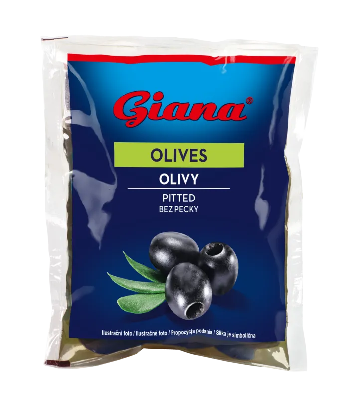 Masline crne bez koštica 180/70g, Giana