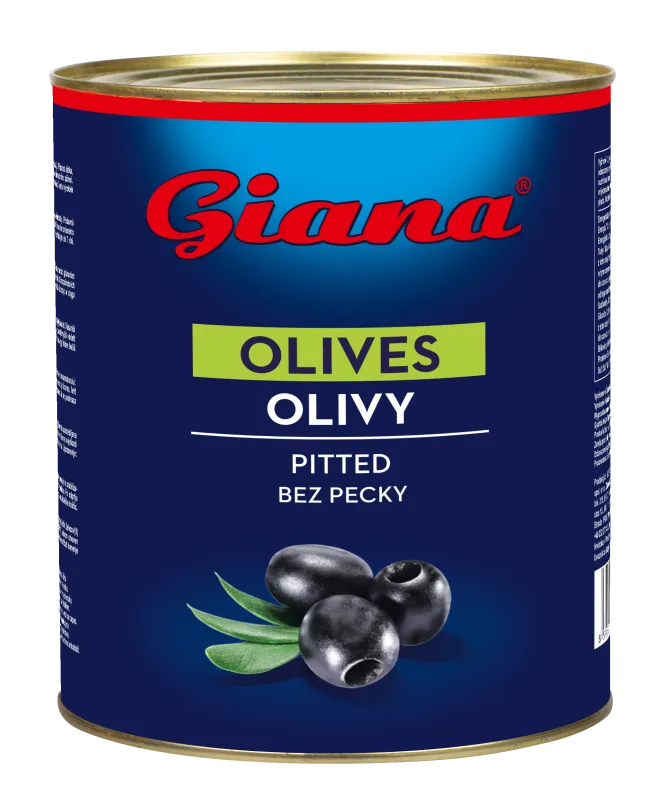 Masline crne bez koštica 3000/1450g, Giana