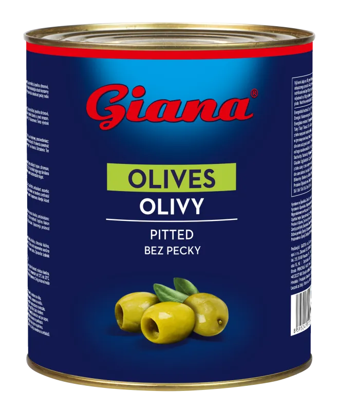 Masline zelene bez koštica 3000/1450g, Giana 
