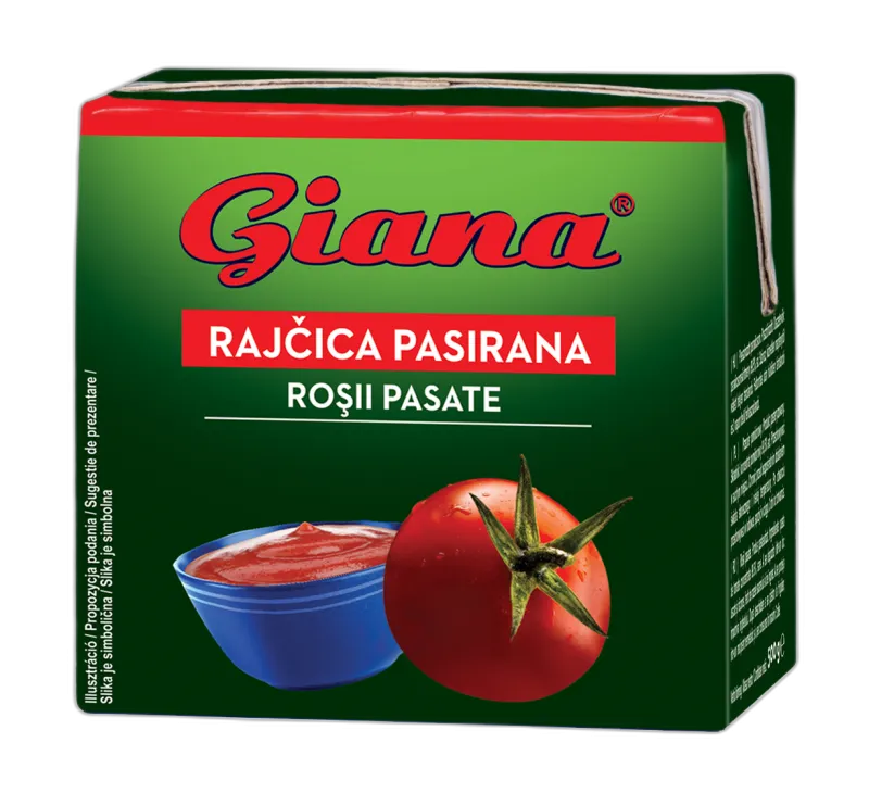 Rajčica pasirana brix 7,5 500g, Giana