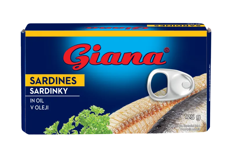 Sardines in oil 125g/90g, Giana