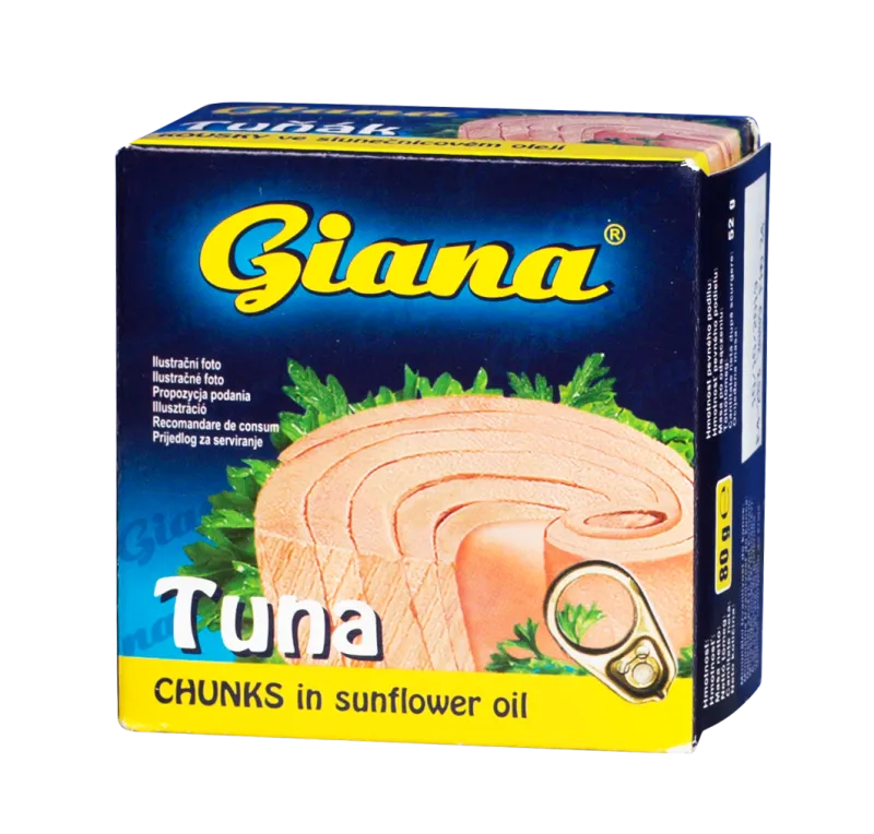 Tuna komadi u biljnom ulju 80/52g, Giana